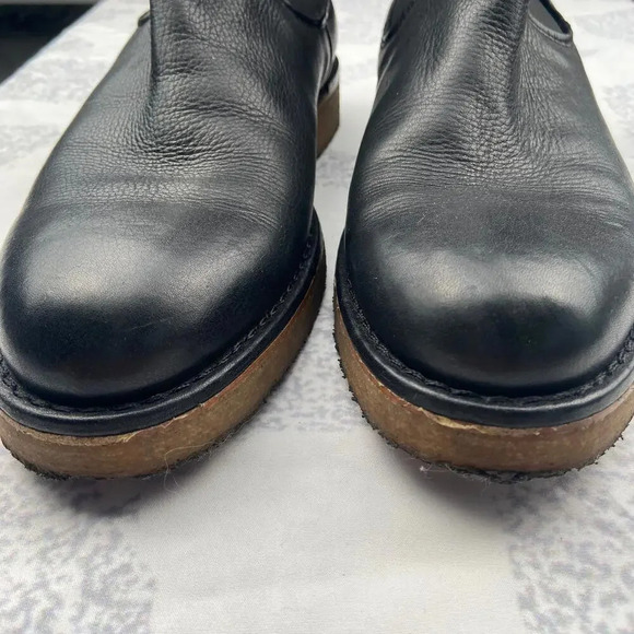 VINCE Cressler Leather Black‎ Chelsea Ankle Boots M 7 /W 9 - Picture 3 of 8